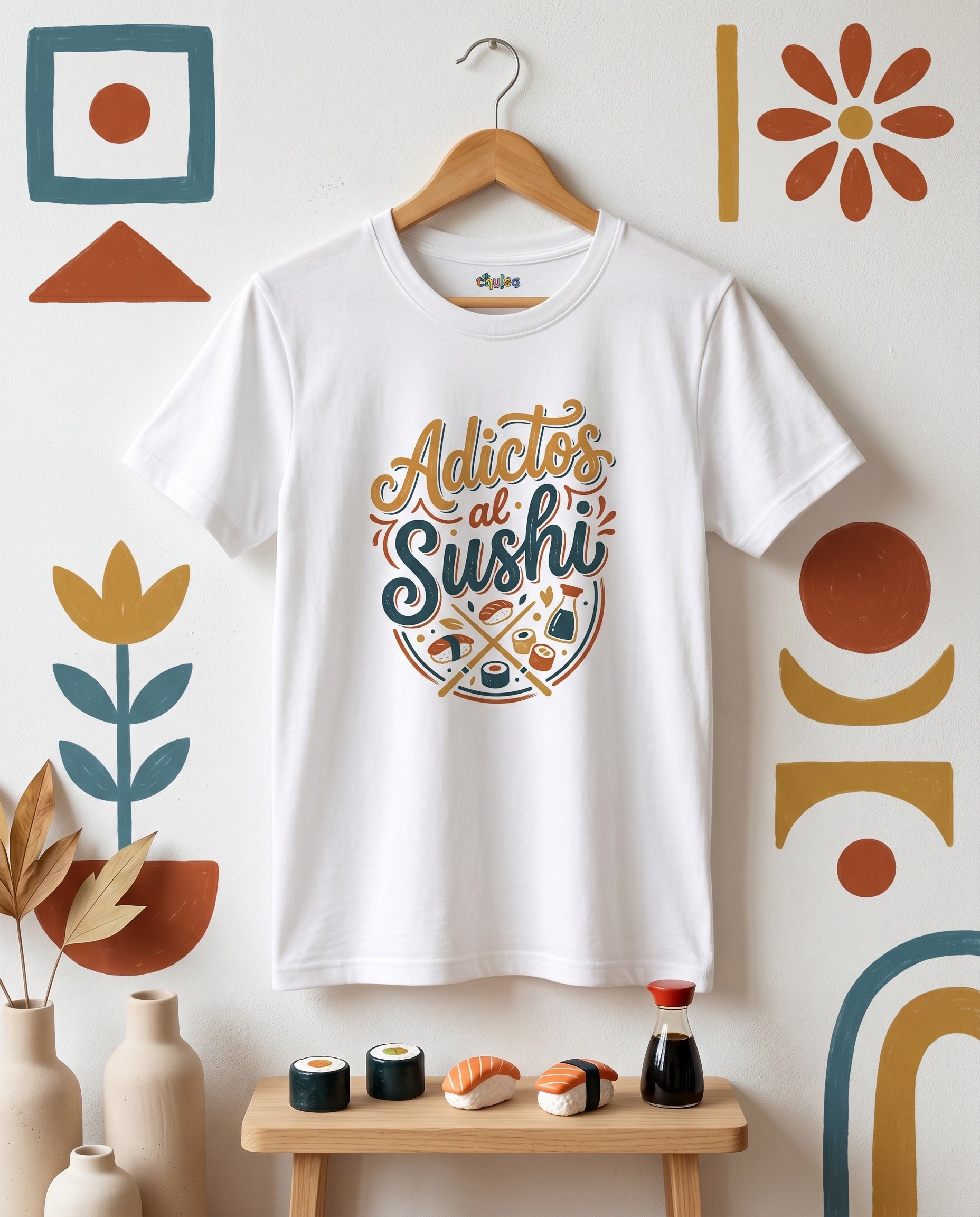 Camiseta Frasecitas Adictos al sushi