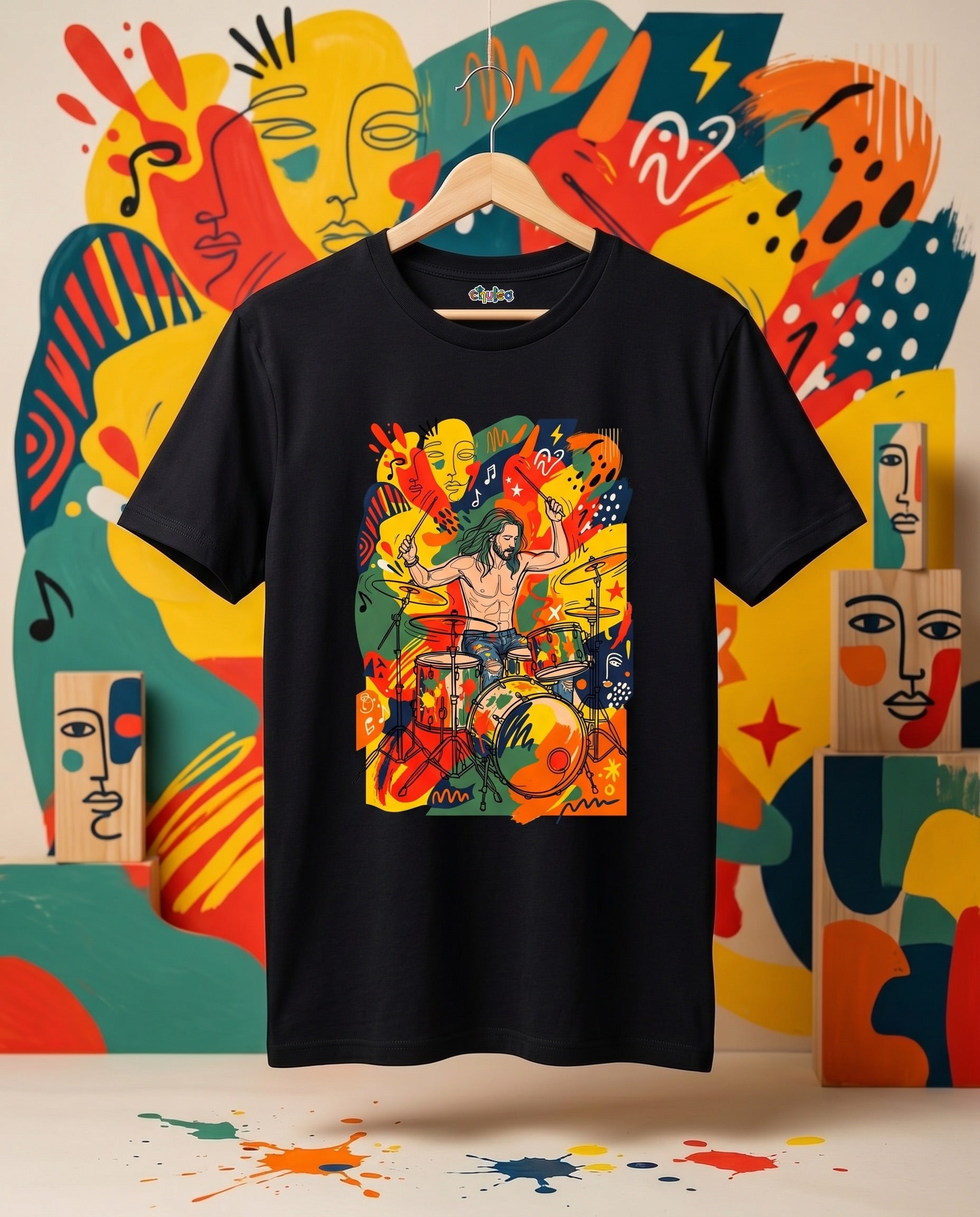 Camiseta Naif Batería musical