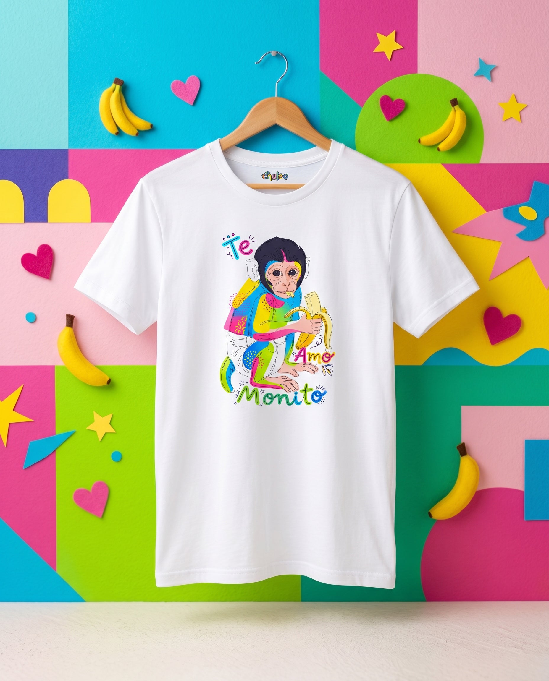Camiseta Naif Te amo monito